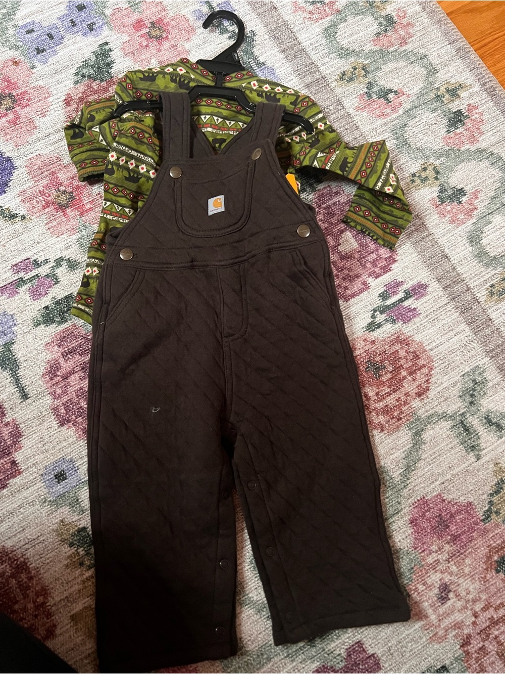 Carhartt Quilted Overalls Set New